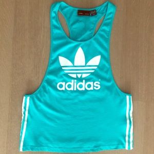 Turquoise Adidas Muscle Tank